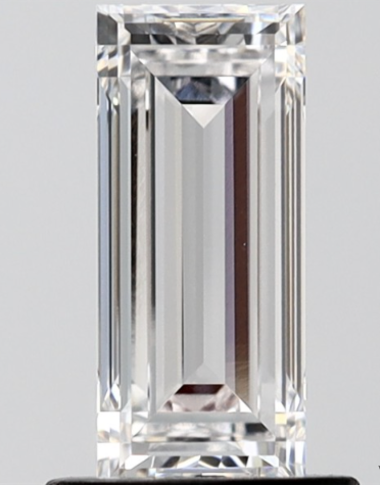 IGI BAGUETTE 1.50 Carat VVS2 Clarity D Color