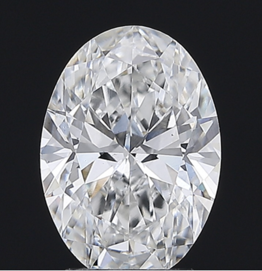 IGI Oval 3.08 Carat VS2 Clarity E Color