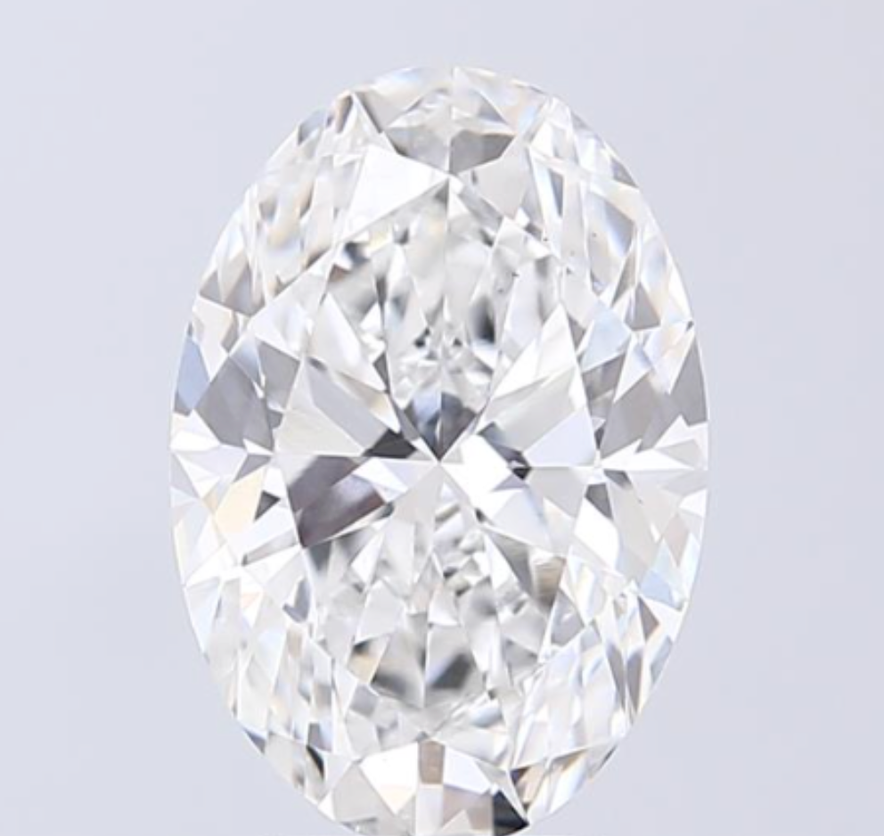 IGI Oval 3.51 Carats VS1 Clarity E Color