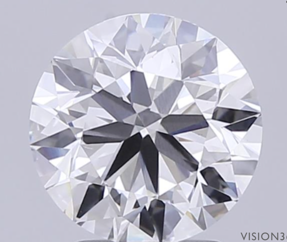 IGI Round 2.52 Carats VS2 Clarity F Color