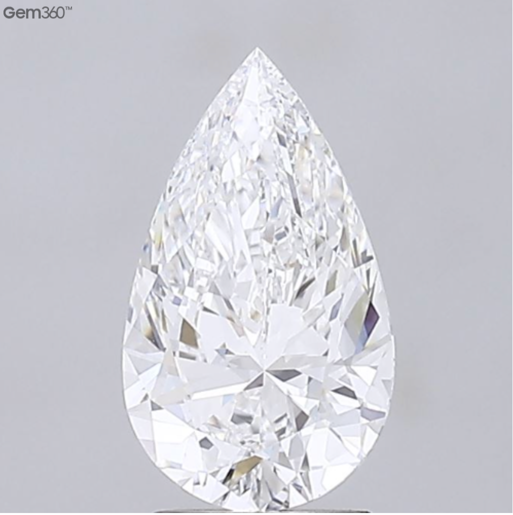 IGI Pear 2.00 Carat VS1 Clarity E Color