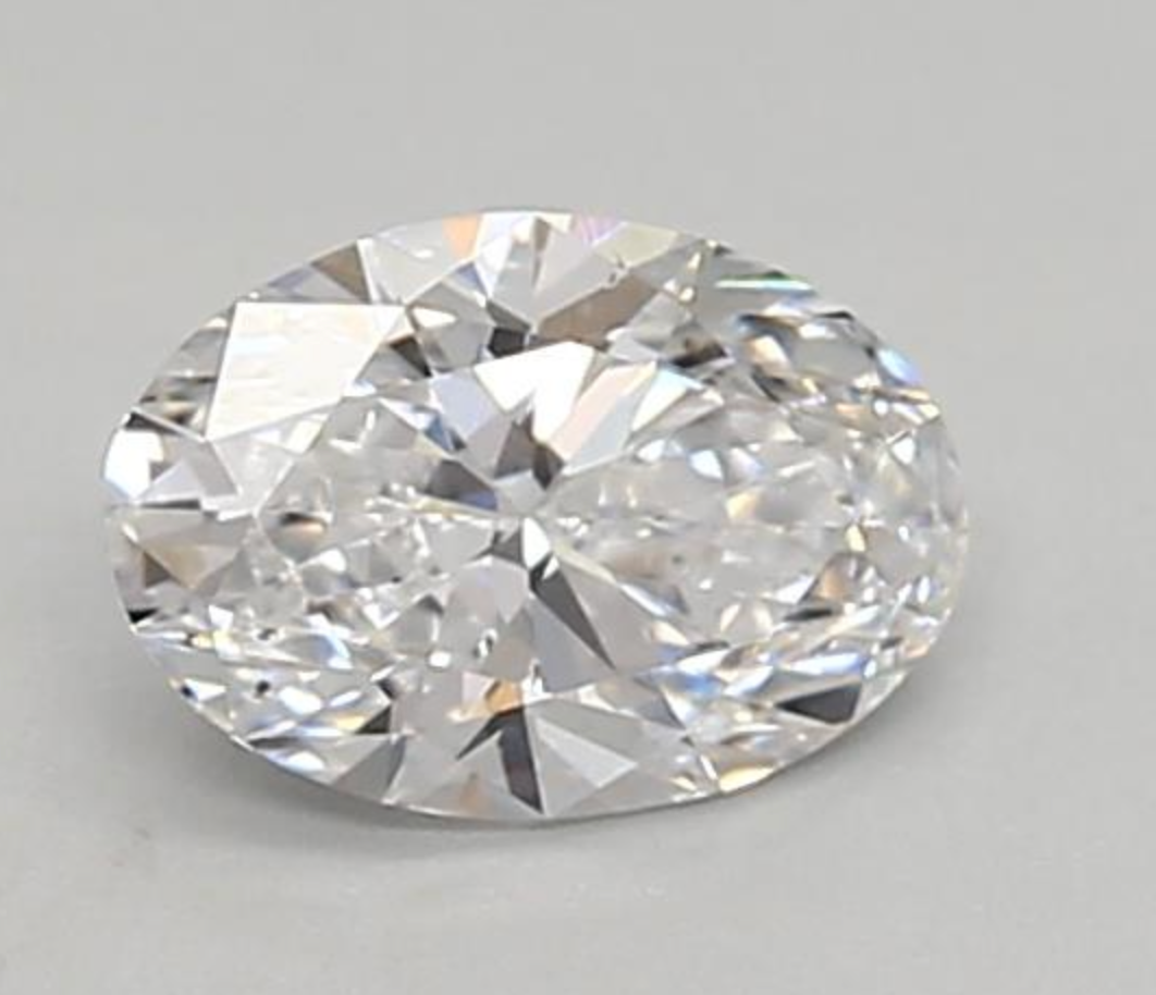 IGI Oval 0.53 Carat VS2 Clarity D Color