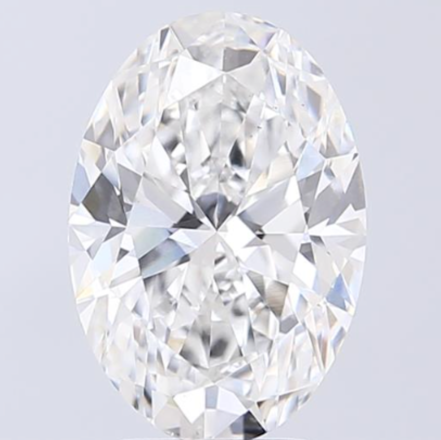 IGI Oval 3.51 Carat VS1 Clarity E Color