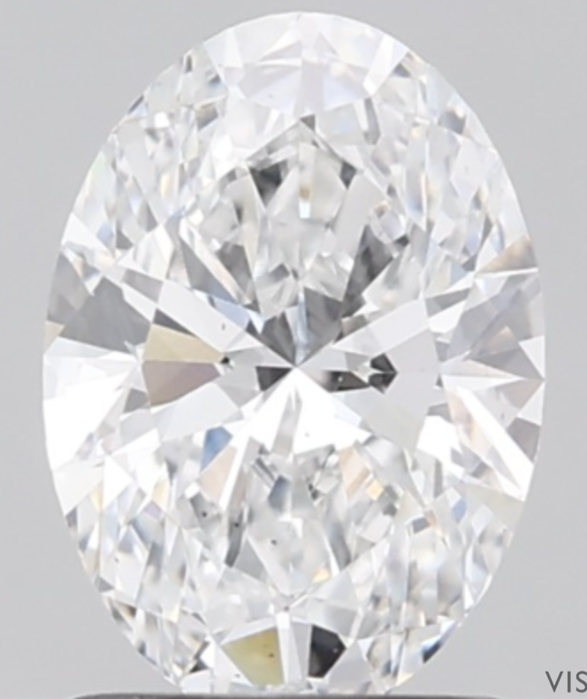 IGI OVAL 1.29 Carat VS2 Clarity D Color