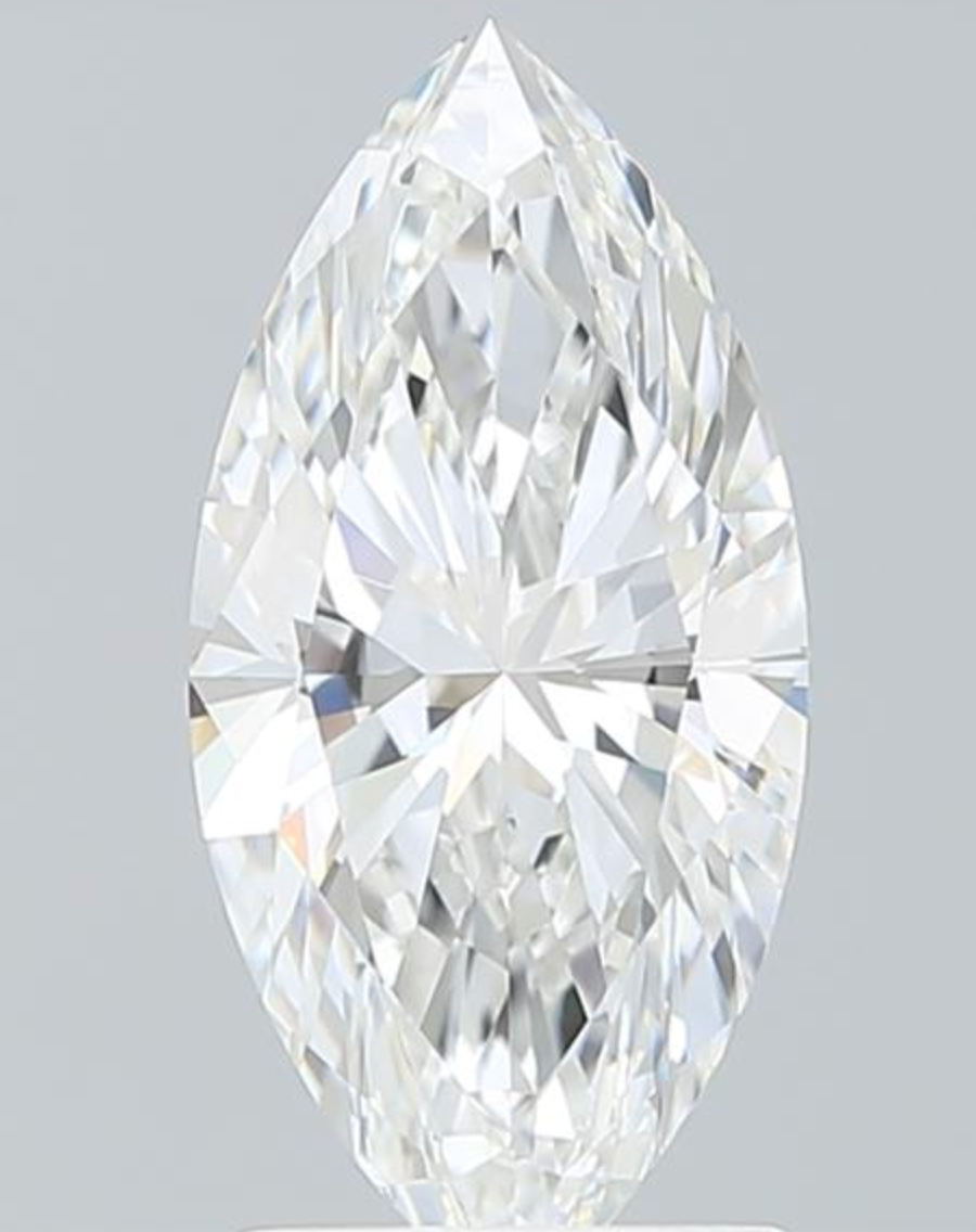 IGI Marquise 2.10 Carats VVS1 Clarity F Color