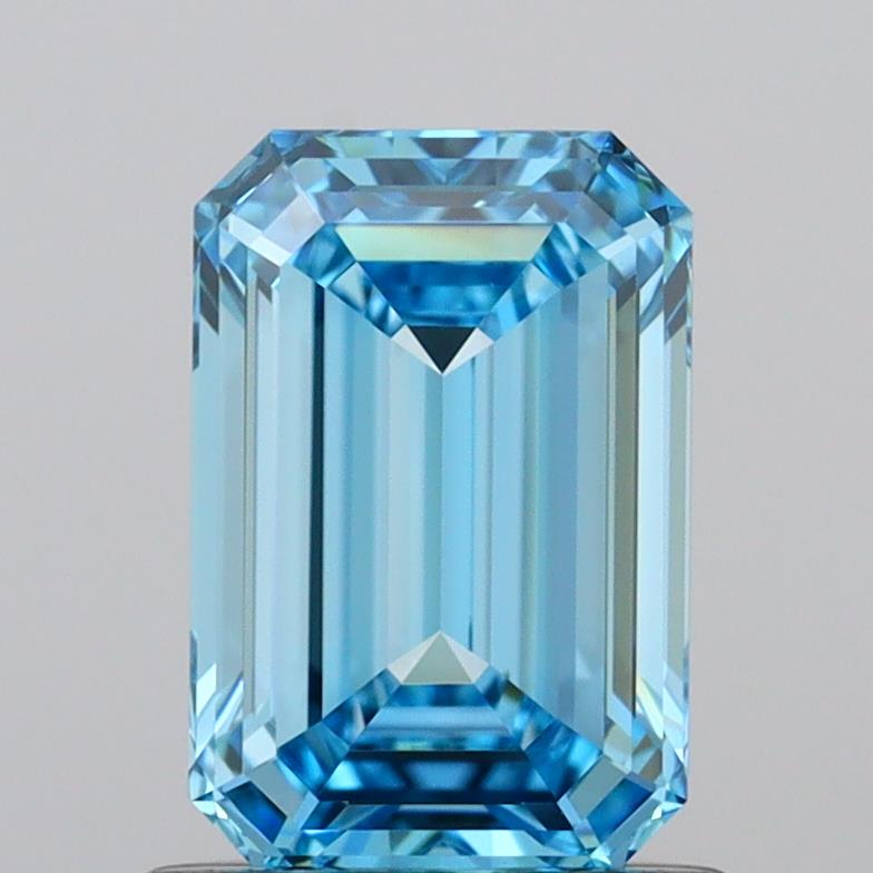 IGI EMERALD 1.02 Carat VVS2 Clarity F.I.BLUE Color