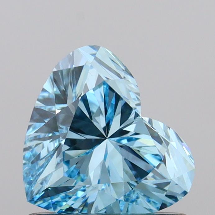 IGI HEART 0.82 Carat VVS2 Clarity F.V.BLUE Color