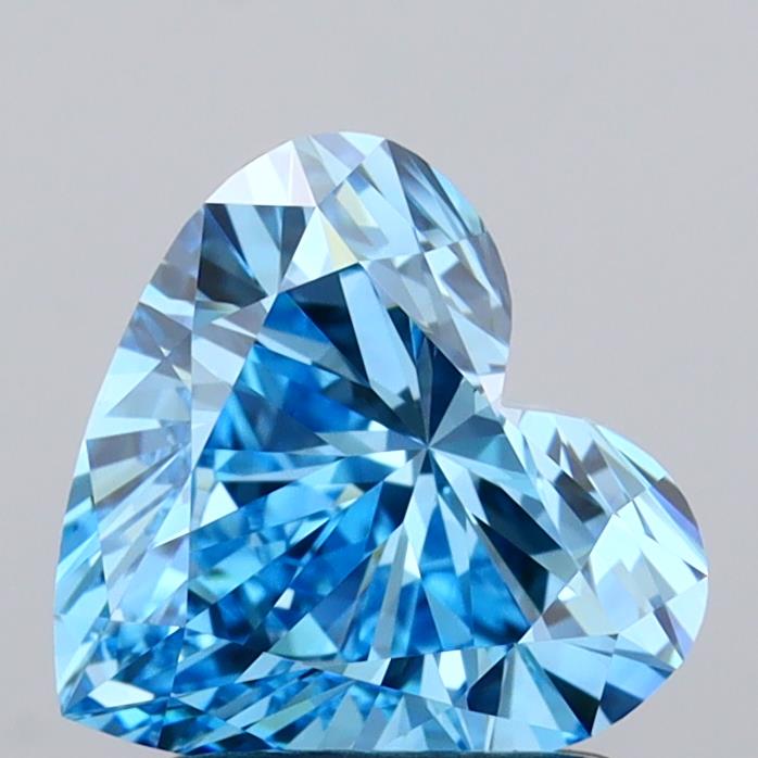 IGI HEART 1.53 Carat VVS1 Clarity F.V.BLUE Color