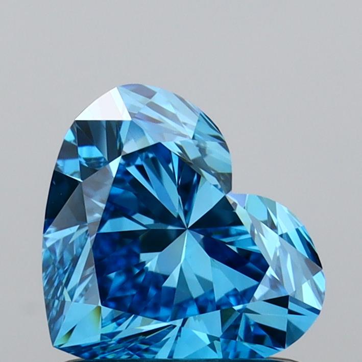 IGI HEART 1.02 Carat VVS2 Clarity F.V.BLUE Color
