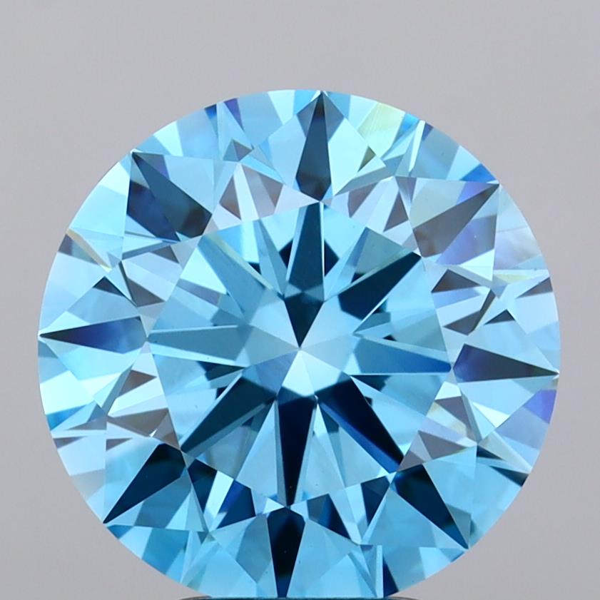 IGI ROUND 5.02 Carat VVS2 Clarity F.V.BLUE Color
