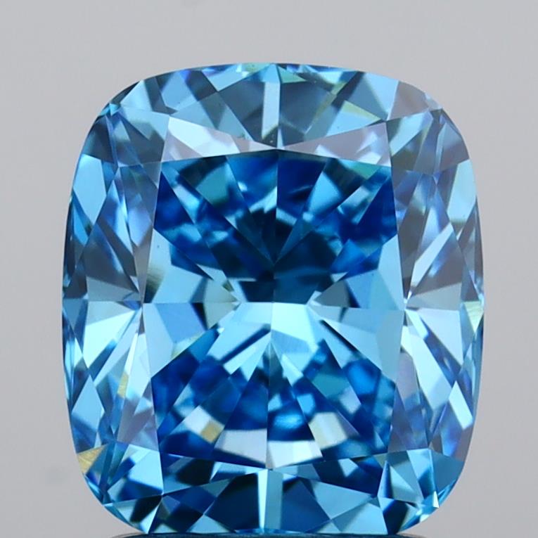 IGI CUSHION 2.01 Carat VVS2 Clarity F.V.BLUE Color