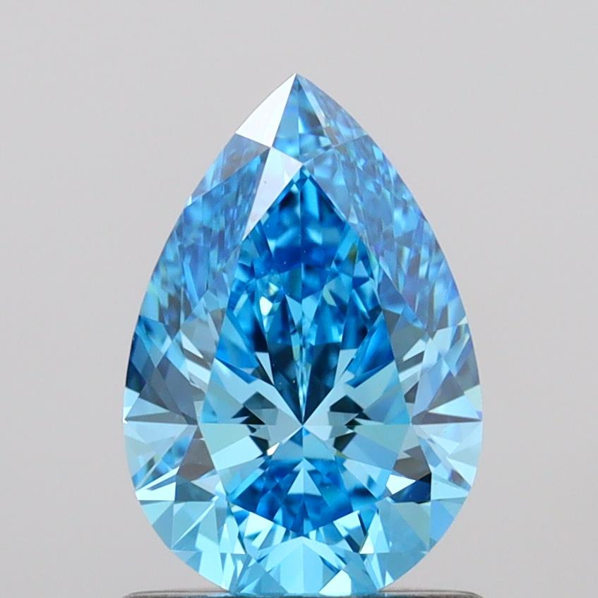 IGI PEAR 1.01 Carat VVS2 Clarity F.V.BLUE Color