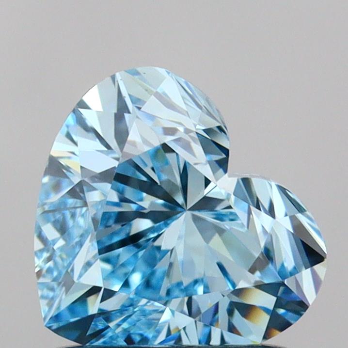 IGI HEART 1.0 Carat VVS2 Clarity F.V.BLUE Color