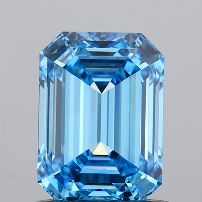 IGI EMERALD 1.0 Carat VS2 Clarity F.V.BLUE Color