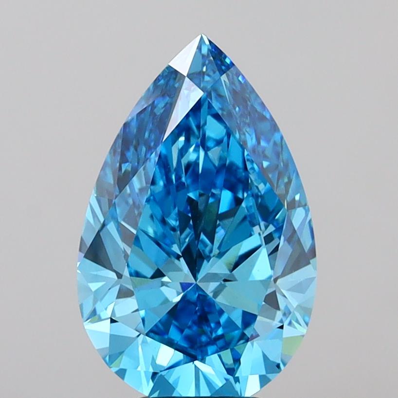 IGI PEAR 6.05 Carat VVS2 Clarity F.V.BLUE Color