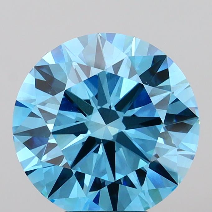 IGI ROUND 4.52 Carat VVS2 Clarity F.V.BLUE Color
