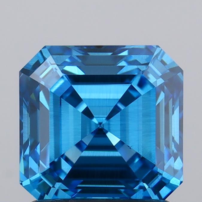 IGI ASSCHER 1.51 Carat SI1 Clarity F.V.BLUE Color