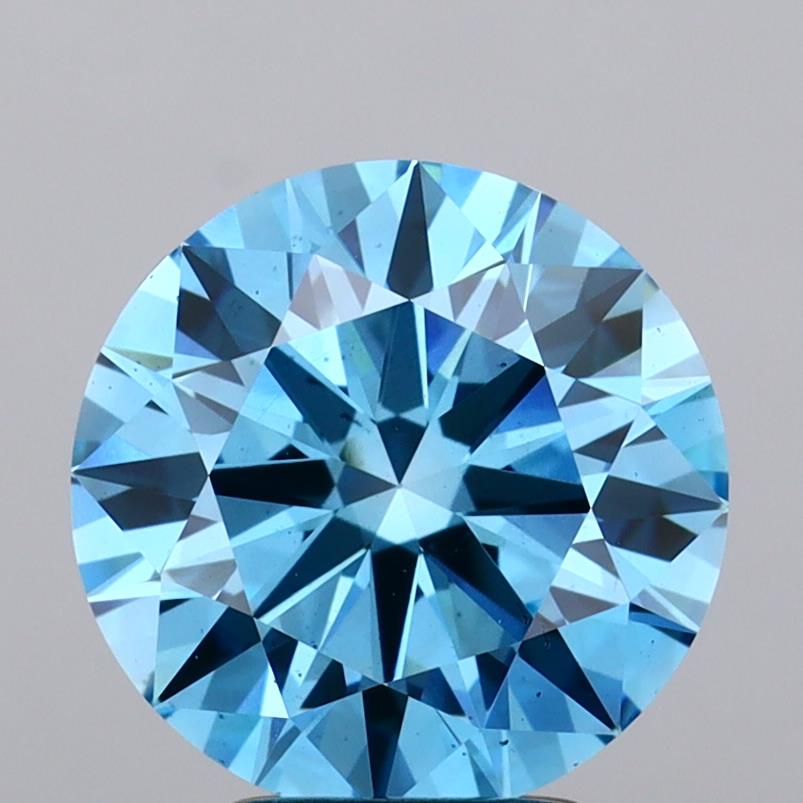IGI ROUND 3.52 Carat VS2 Clarity F.V.BLUE Color