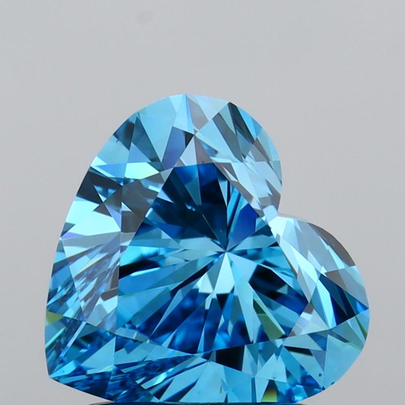 IGI HEART 1.51 Carat VS1 Clarity F.V.BLUE Color