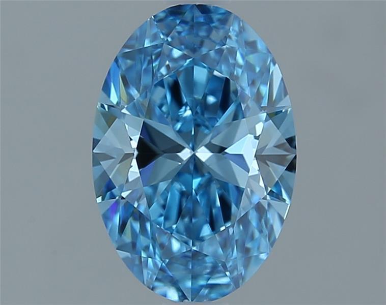 IGI OVAL 1.06 Carat VVS1 Clarity F.V.BLUE Color
