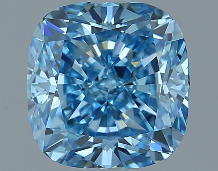 IGI SQ.CUSHION 1.02 Carat VVS1 Clarity F.V.BLUE Color