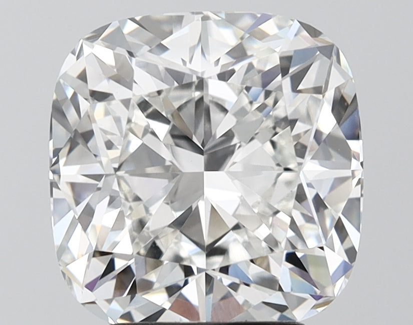 IGI SQ.CUSHION 4.22 Carat VVS2 Clarity F Color  byHiraya Lab Diamonds