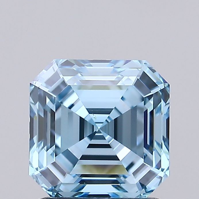 IGI ASSCHER 1.54 Carat VS1 Clarity F.I.BLUE Color
