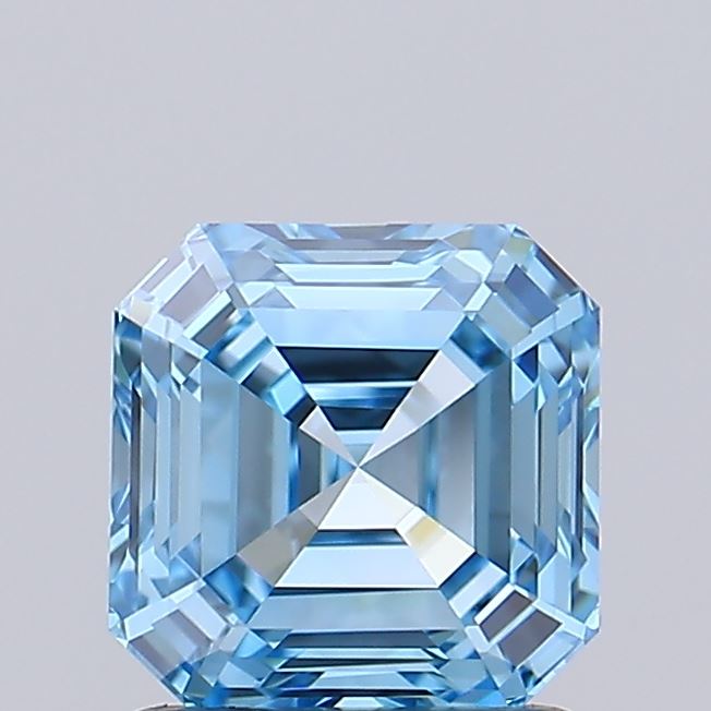 IGI ASSCHER 1.28 Carat VVS1 Clarity F.V.BLUE Color
