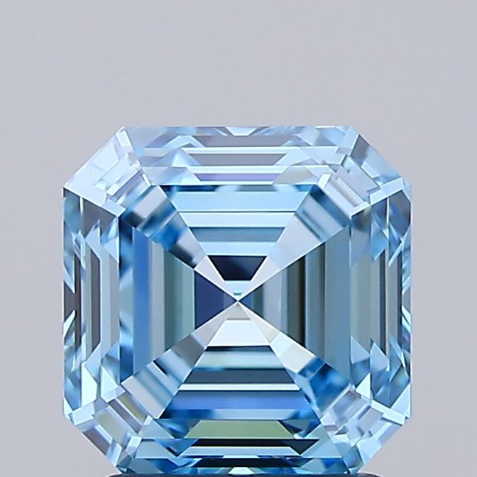 IGI ASSCHER 1.75 Carat VVS1 Clarity F.V.BLUE Color