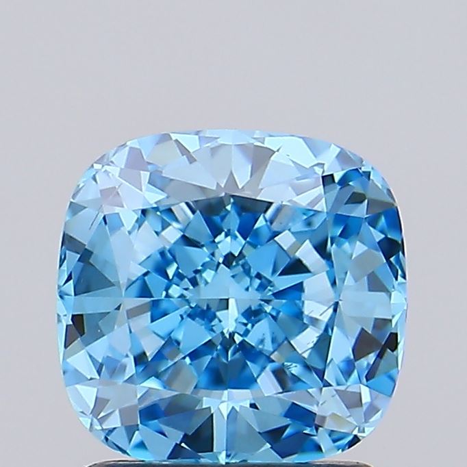IGI SQ.CUSHION 1.55 Carat VS2 Clarity F.V.BLUE Color