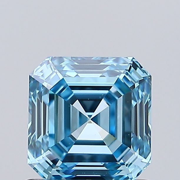 IGI ASSCHER 0.73 Carat VVS2 Clarity F.I.BLUE Color
