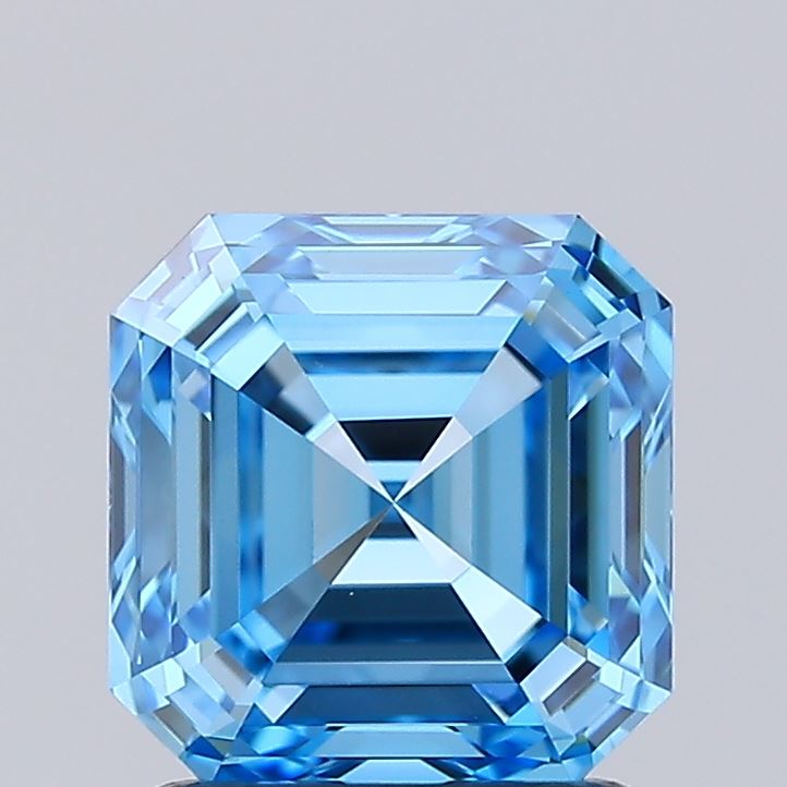 IGI ASSCHER 1.65 Carat VVS2 Clarity F.V.BLUE Color