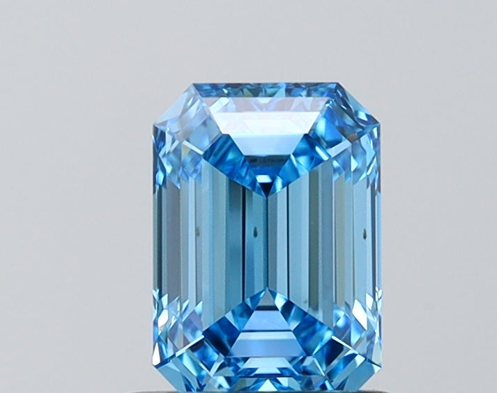 IGI EMERALD 1.01 Carat VVS1 Clarity F.V.BLUE Color