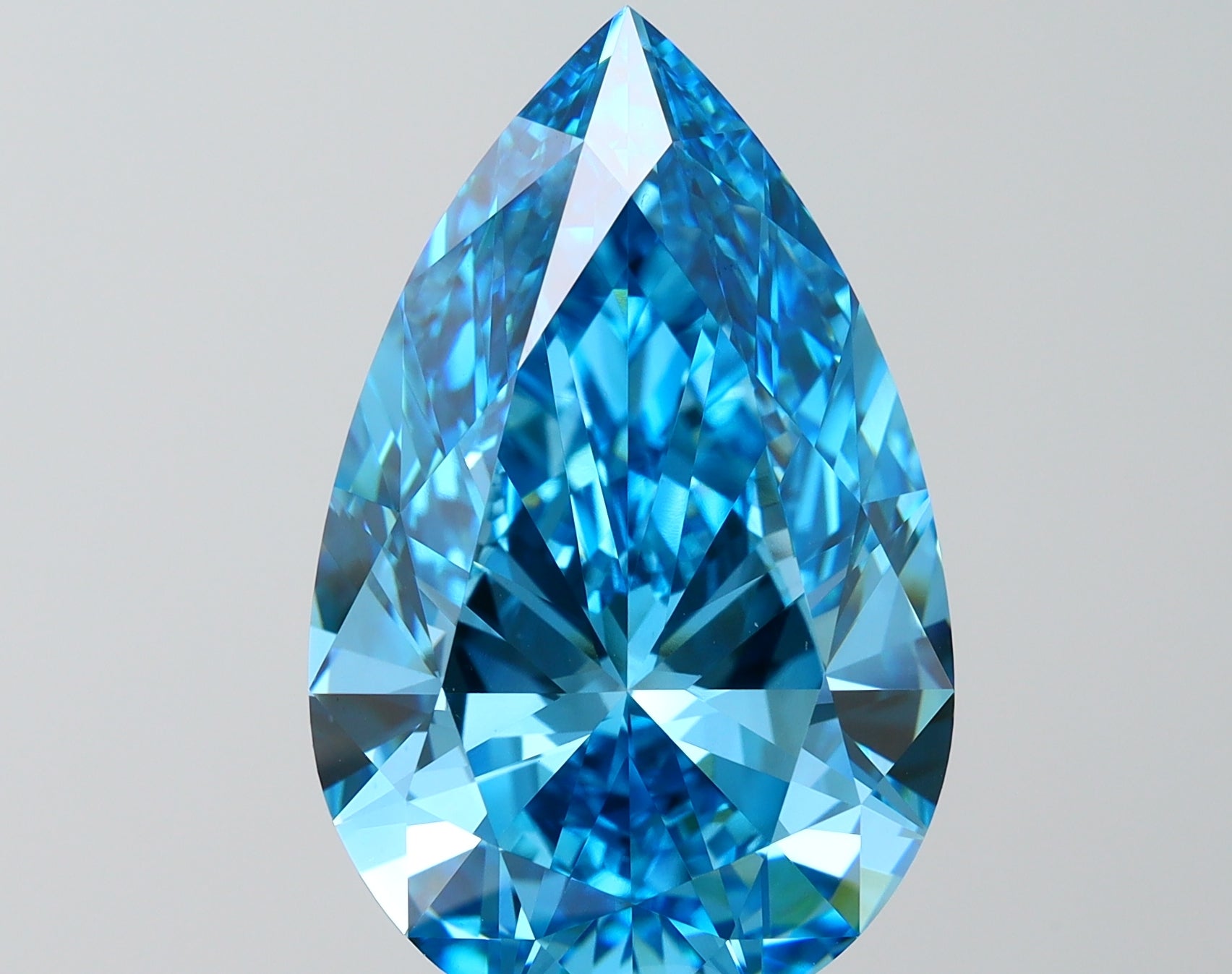 IGI PEAR 12.07 Carat VVS2 Clarity F.V.BLUE Color