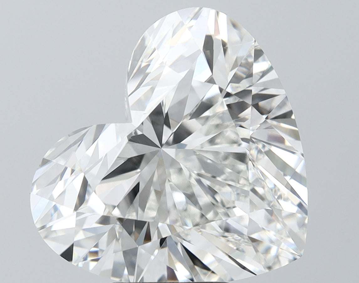 IGI HEART 8.01 Carat VVS2 Clarity F Color  byHiraya Lab Diamonds