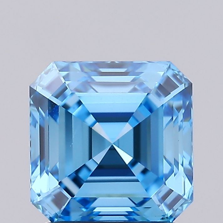 IGI ASSCHER 1.55 Carat VS1 Clarity F.V.BLUE Color