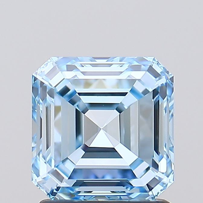 IGI ASSCHER 1.51 Carat VVS2 Clarity F.I.BLUE Color