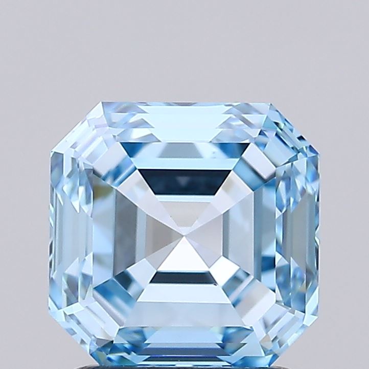 IGI ASSCHER 2.01 Carat VS1 Clarity F.I.BLUE Color