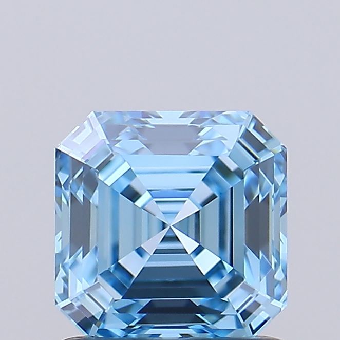 IGI ASSCHER 1.1 Carat VVS1 Clarity F.V.BLUE Color