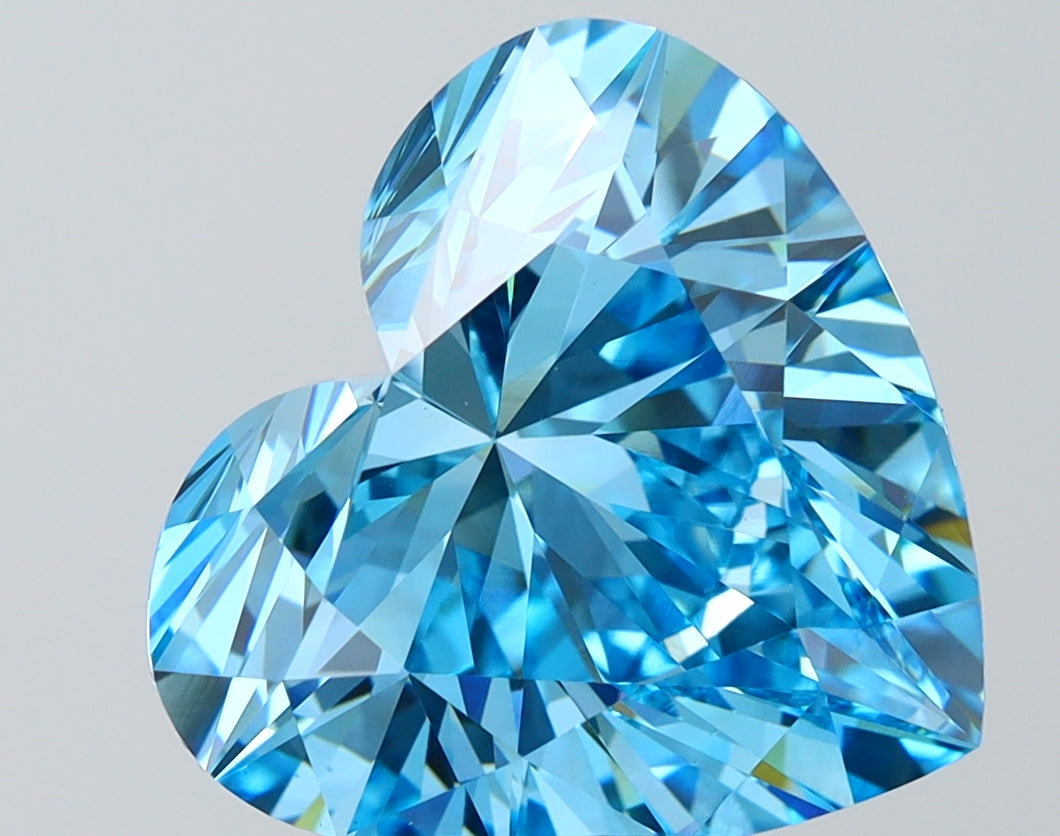 IGI HEART 6.3 Carat VS1 Clarity F.V.BLUE Color