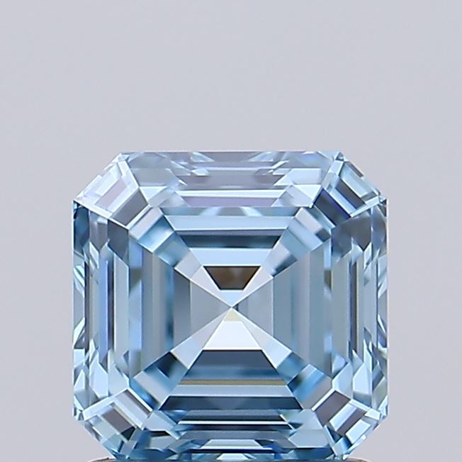 IGI ASSCHER 1.24 Carat VVS1 Clarity F.V.BLUE Color