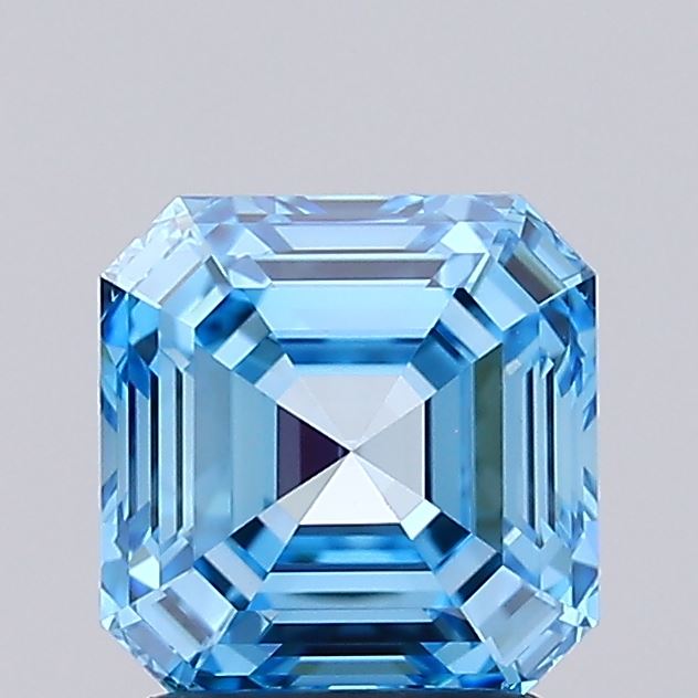 IGI ASSCHER 1.8 Carat VVS2 Clarity F.V.BLUE Color