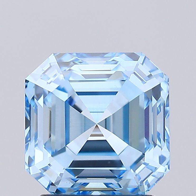 IGI ASSCHER 2.04 Carat VS2 Clarity F.V.BLUE Color