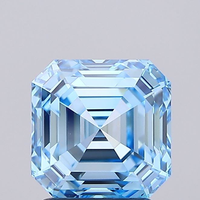IGI ASSCHER 2.13 Carat VS1 Clarity F.V.BLUE Color