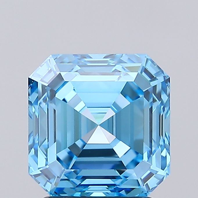 IGI ASSCHER 2.25 Carat VS1 Clarity F.V.BLUE Color