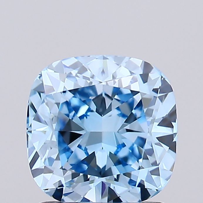 IGI SQ.CUSHION 1.5 Carat VS1 Clarity F.V.BLUE Color