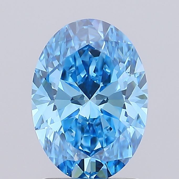 IGI OVAL 1.76 Carat VVS2 Clarity F.V.BLUE Color