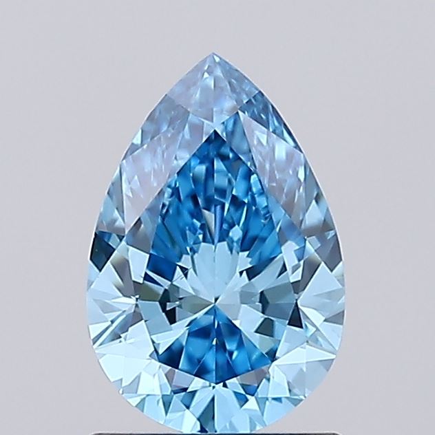 IGI PEAR 1.0 Carat VS2 Clarity F.V.BLUE Color