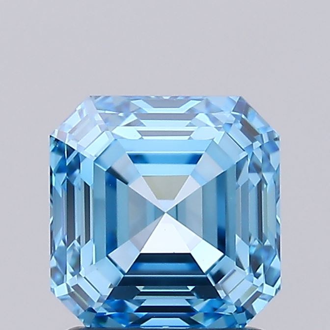 IGI ASSCHER 1.59 Carat VS2 Clarity F.V.BLUE Color