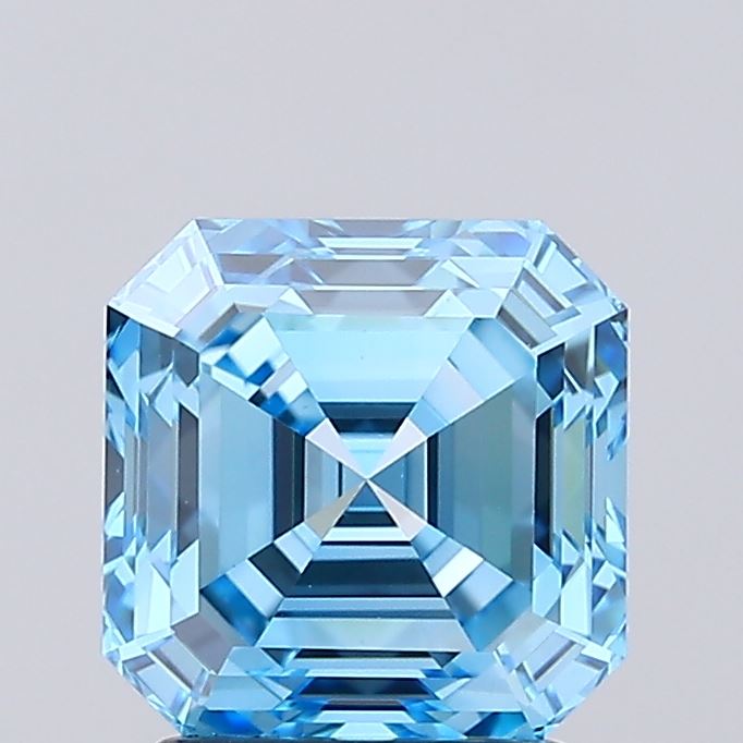 IGI ASSCHER 2.06 Carat VS1 Clarity F.V.BLUE Color